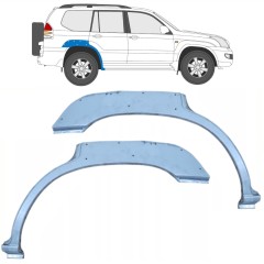 Bak skärm reparationspanel med hål för Toyota Land Cruiser J120 2003-2010 / Vänster+Höger / Set 10214