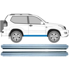 Tröskelplåt reparationspanel för Toyota Land Cruiser J120 2003-2010 / Vänster = Höger (symmetrisk) / Set 10277