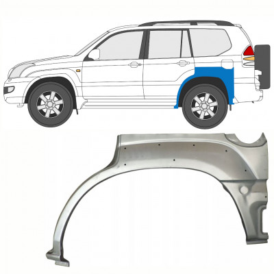 TOYOTA LAND CRUISER 2003-2010 5 DÖRRAR BAKRE STÄNKSKYDD REPARATIONSPANEL  / VÄNSTER