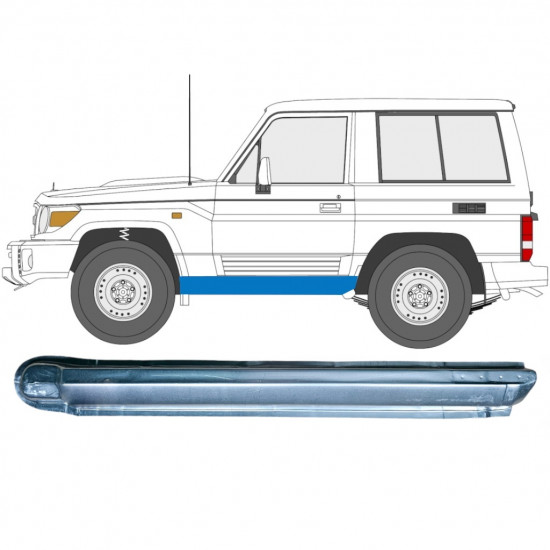 Tröskelplåt reparationspanel för Toyota Land Cruiser 1984-1993 / Vänster 7059