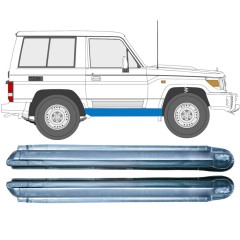 Tröskelplåt för Toyota Land Cruiser J70 1984- / Vänster+Höger / Set 9479