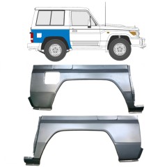 Sidovägg hjulhuskant för Toyota Land Cruiser J70 1984- / Vänster+Höger / Set 9514