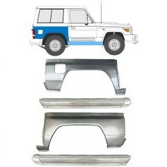 Hel tröskel + bak skärm reparationspanel för Toyota Land Cruiser J70 1984- / Set 11480