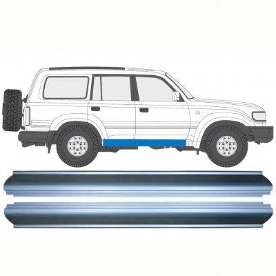 Tröskelplåt reparationspanel för Toyota Land Cruiser 1990-1996 / Vänster = Höger (symmetrisk) / Set 10242