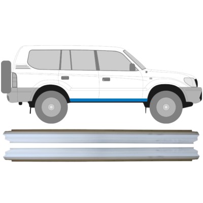 Tröskelplåt reparationspanel för Toyota Land Cruiser J90 1996-2002 / Vänster+Höger / Set 14849