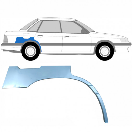 Sidovägg hjulhuskant för Subaru Legacy 1989-1994 / Höger 5138