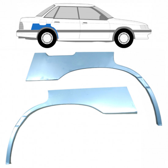 Sidovägg hjulhuskant för Subaru Legacy 1989-1994 / Vänster+Höger / Set 9185