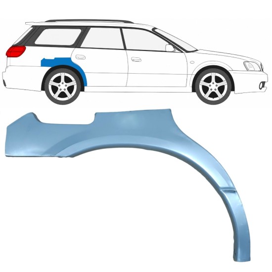 Sidovägg hjulhuskant för Subaru Legacy 1998-2004 / Höger / COMBI / SEDAN 5612