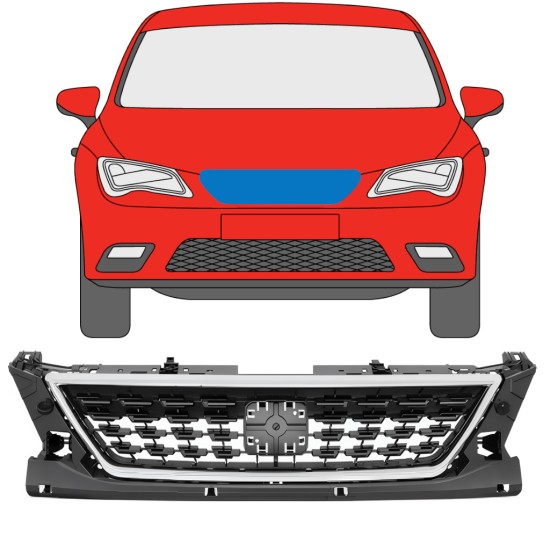 Grill för Seat Leon 2012-2020 / Set 11477