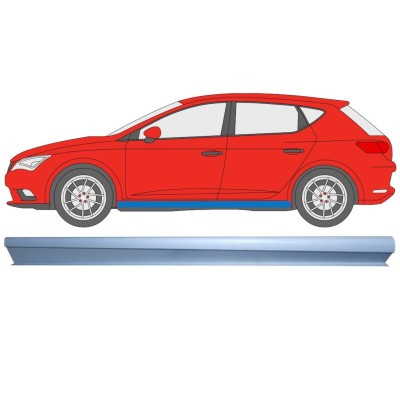 Nedre tröskelplåt reparationspanel för Seat Leon 2012-2020 / Vänster 16983