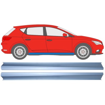 Nedre tröskelplåt reparationspanel för Seat Leon 2012-2020 / Vänster+Höger / Set 16984