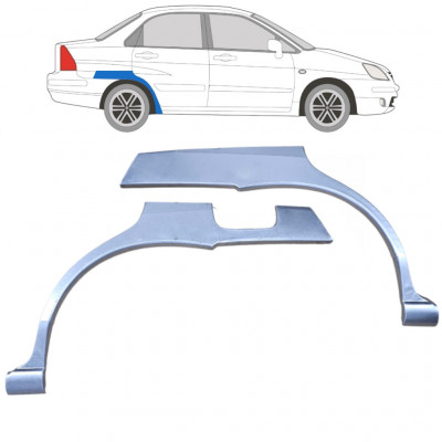 Sidovägg hjulhuskant för Suzuki Liana 2001-2007 / Vänster+Höger / Set 9223