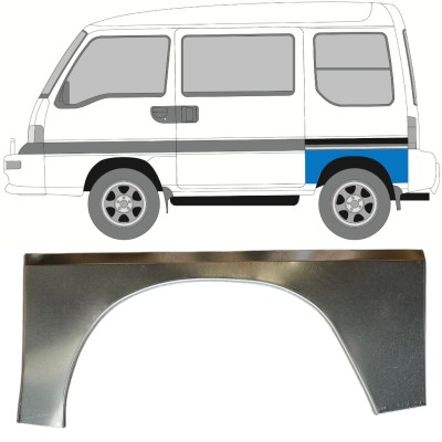 Sidovägg hjulhuskant för Subaru Libero 1983-1998 / Vänster 15050