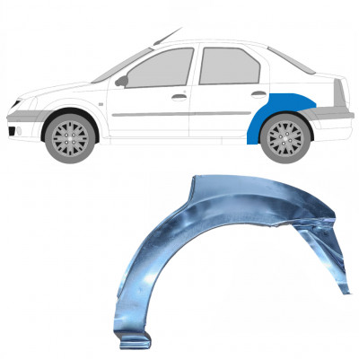 Sidovägg hjulhuskant för Dacia Logan 2004-2009 / Vänster 8896