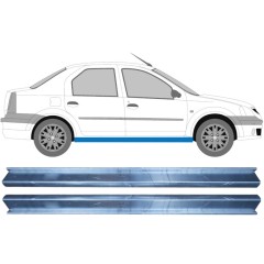 Tröskelplåt reparationspanel för Dacia Logan 2004-2009 / Vänster+Höger / Set 11345