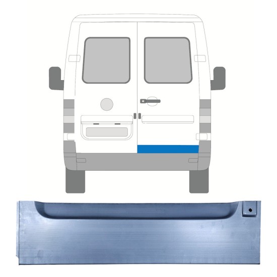 Reparationspanel för bakdörr för Volkswagen LT 1996-2005 / Höger 16593