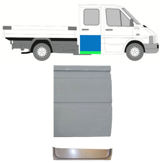 Reparationspanel för bakdörr för Volkswagen LT 1996-2005 / Vänster = Höger (symmetrisk) 16587