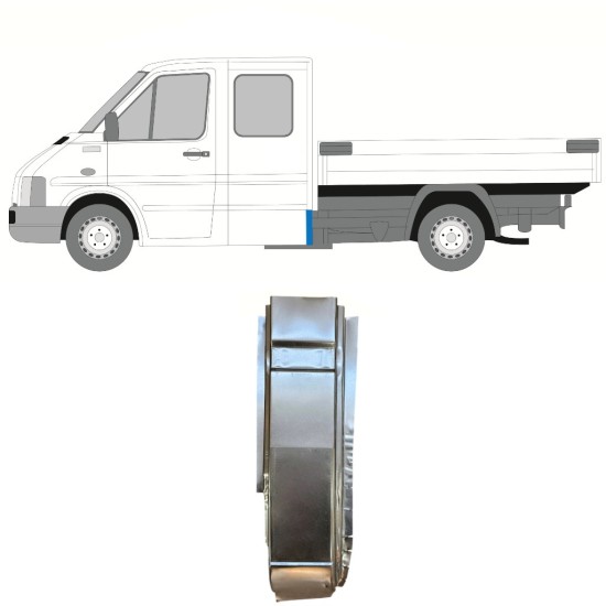 Bak hörn reparationspanel för Volkswagen LT 1996-2005 / Vänster 16595