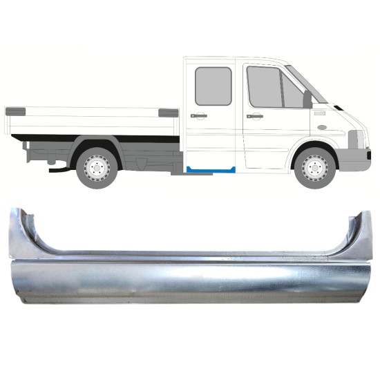 Reparationspanel för bak dörrtröskel för Volkswagen LT 1996-2005 / Vänster = Höger (symmetrisk) 16390