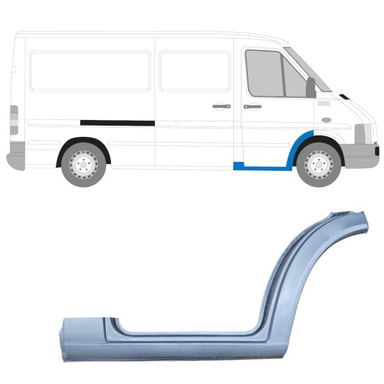 Fram steg reparationspanel för Volkswagen LT 1996-2005 / Höger 16545