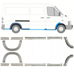 Reparationspanel set för Volkswagen LT 1996-2005 / Vänster+Höger / 14388