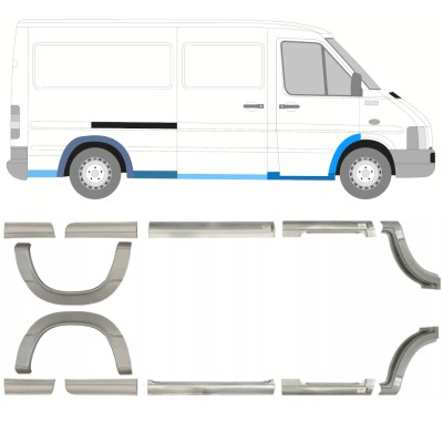 Reparationspanel set för Volkswagen LT 1996-2005 / Vänster+Höger / 14388