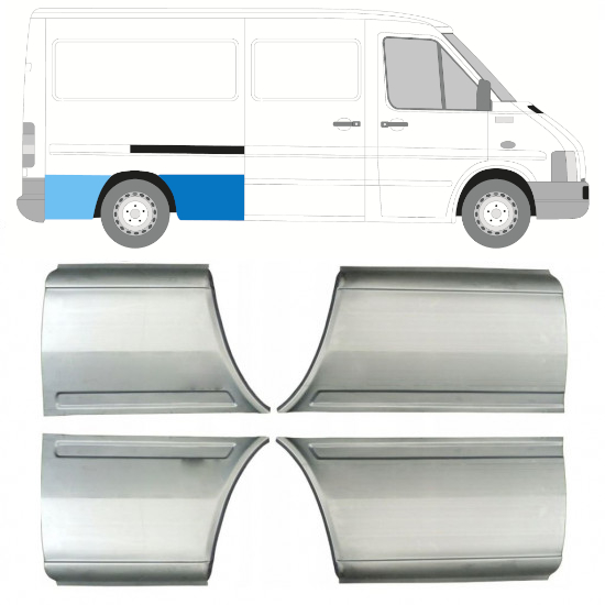 Sidovägg hjulhuskant för Volkswagen LT 1996-2005 / Vänster+Höger / Set 14027