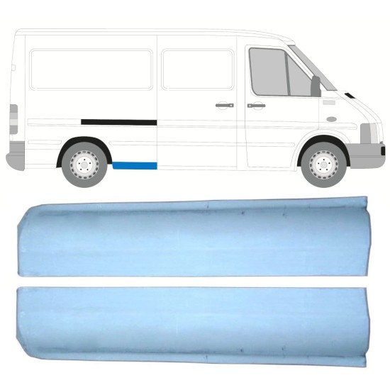Fram del av bak skärm för Volkswagen LT 1996-2005 / Vänster+Höger / Set 16548