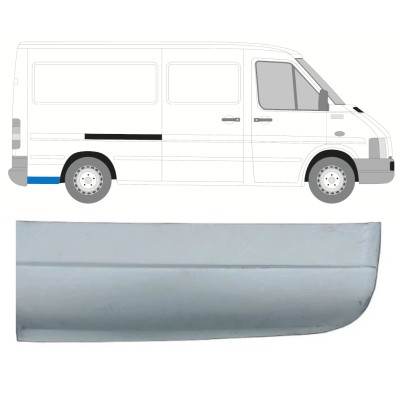 Nedre del av bak skärm reparationspanel för Volkswagen LT 1996-2005 / Höger 13836