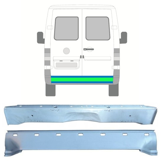 Bak reparationspanel för Volkswagen LT 1996-2005 / Set 14274