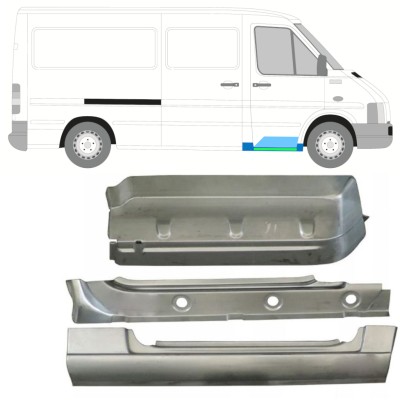 Inre tröskel + fram skärm + fram steg reparationspanel för Volkswagen LT 1996-2005 / Höger 16571