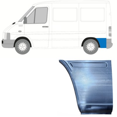 Nedre del av bak skärm bakom hjul för Volkswagen LT 1996-2005 / Vänster 13434
