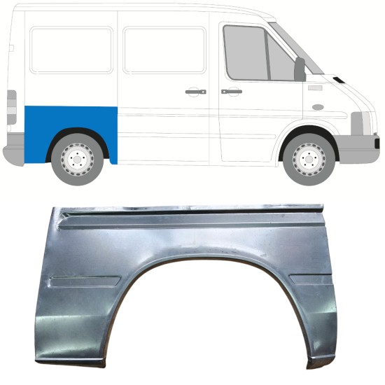 Sidovägg hjulhuskant för Volkswagen LT 1996-2005 / Höger 13477