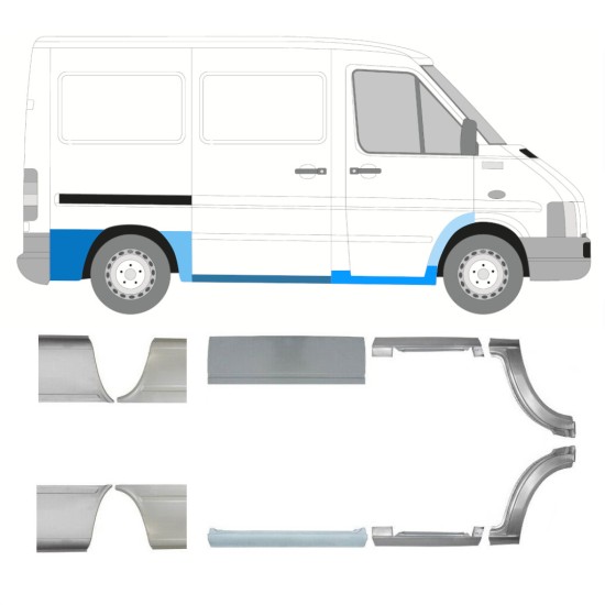 Reparationspanel set för Volkswagen LT 1996-2005 / Vänster+Höger 16613