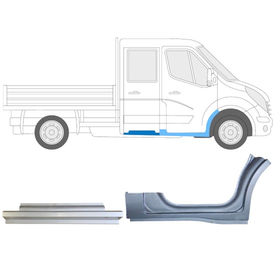 Reparationspanel set för Renault Master 2010- / Höger / 14913 Reparationspanel set för Renault Master 2010- / Höger / 14913