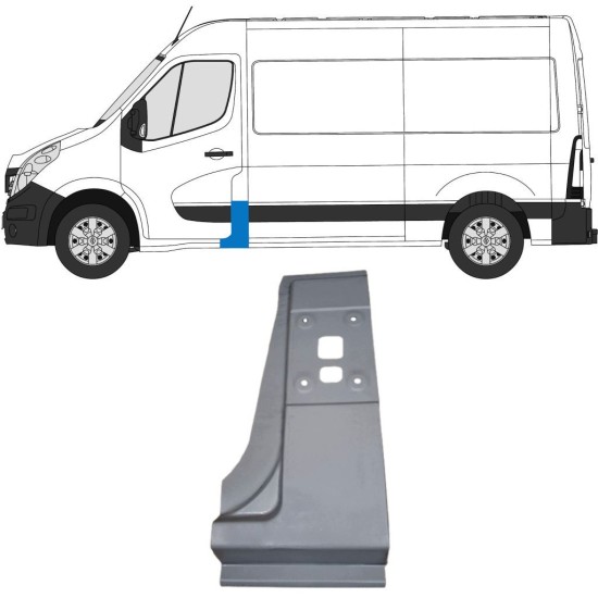 Reparationspanel för stolpe för Opel Movano 2010-2021 / Vänster 16919