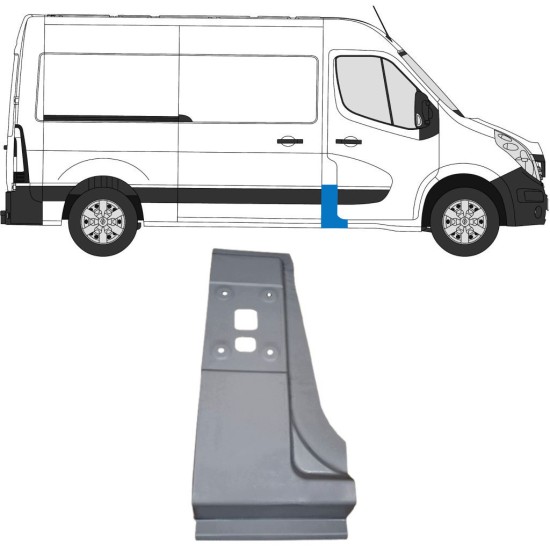 Reparationspanel för stolpe för Opel Movano 2010-2021 / Höger 16918