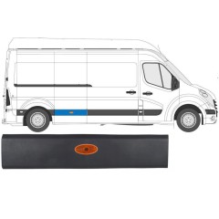 Fram skyddslister med lampa för Renault Master 2010- / Höger / Set 10548