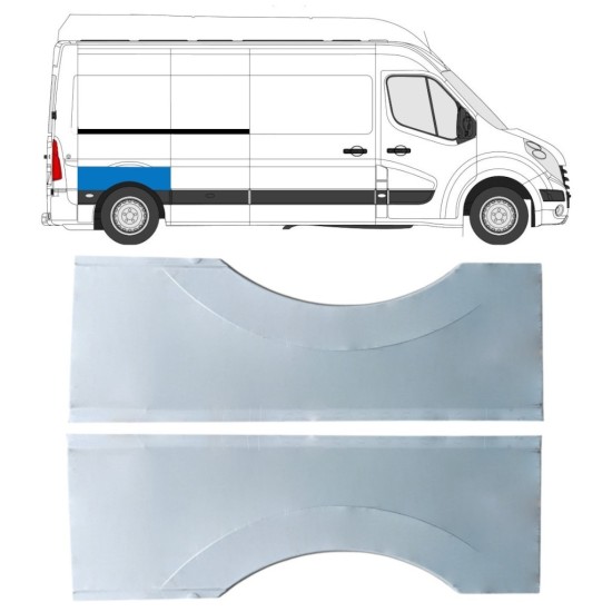 Sidovägg hjulhuskant för Opel Movano 2010-2021 / Vänster+Höger 16823