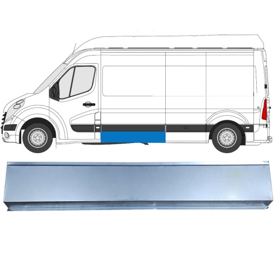 Reparation av sidopanel för Renault Master 2010- / Vänster 16791
