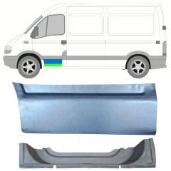 Inre + yttre fram dörrreparationspanel för Opel Movano 1998-2010 / Vänster 16880
