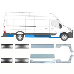Reparationspanel set för Renault Master 2010- / Vänster+Höger / 10065
