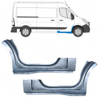 Reparationspanel för dörrtröskel för Renault Master 2010- / Vänster+Höger / Set 10048