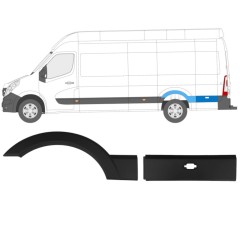 Prydnads Skyddslist sidovägg för Opel Movano 2010-2021 / Vänster / Set 13283