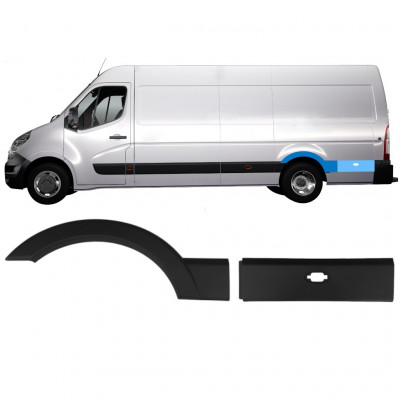 RENAULT MASTER 2010- SIDOLIST EXTRA LÅNG / UPPSÄTTNING / VÄNSTER