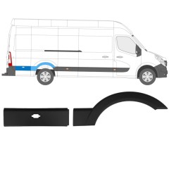 Prydnads Skyddslist sidovägg för Opel Movano 2010-2021 / Höger / Set 13282