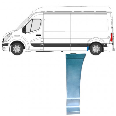 Fram del av bak skärm för Renault Master 2010- / Vänster 12847