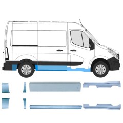 Reparationspanel set för Renault Master 2010- / Vänster+Höger / 14925