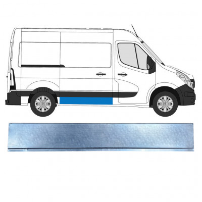 Skjutdörr reparationspanel för Renault Master 2010-  / L1 / Höger 5957