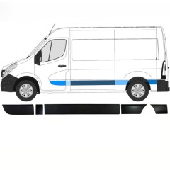 Prydnads skyddslister set för Opel Movano 2010-2021 / Vänster / 13915